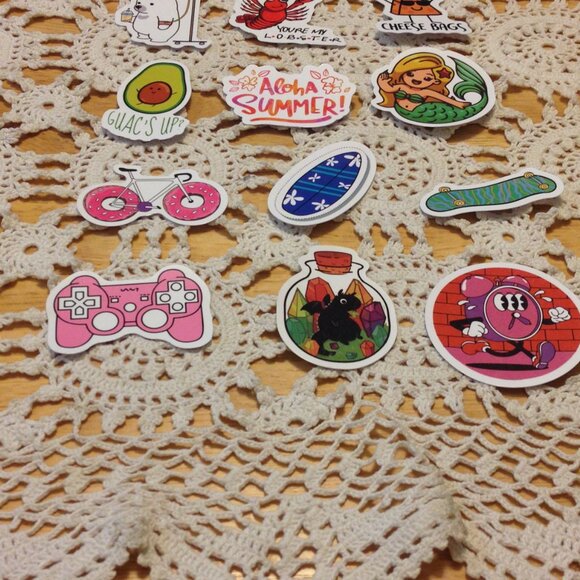 Stickers, Whimsical Attitude theme, 12 cellphone stickers - Picture 3 of 5